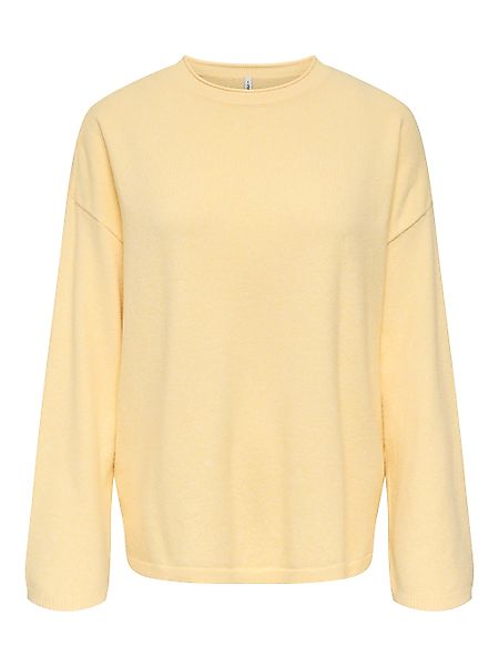 ONLY Strickpullover "ONLLOYAL AMALIO LIFE LS O-NECK KNT NOOS" Materialmix günstig online kaufen