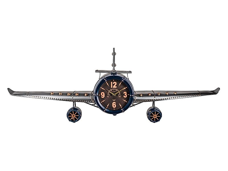 formano Wanduhr Propeller-Flugzeug 3D Metall Rot günstig online kaufen