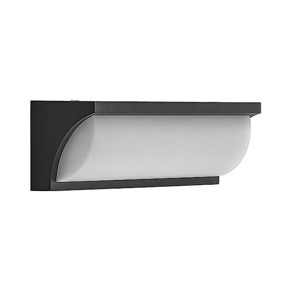 Lucande LED Wandleuchte Außen Aune 9617041 Modern in Schwarz aus Aluminium günstig online kaufen