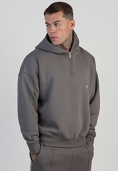 Siksilk Hoodie SikSilk Herren Grafik-Hoodie mit halbem Reißverschluss günstig online kaufen
