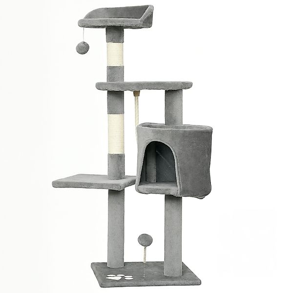 PawHut Katzenbaum multi-equipment Kratzbäume Kratzer Plattformen Höhle Seil günstig online kaufen