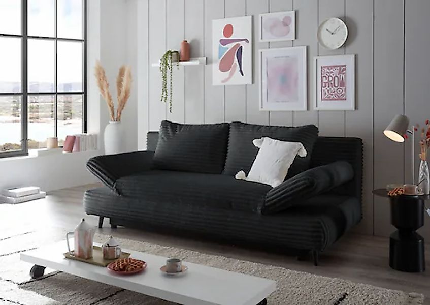 ED EXCITING DESIGN Schlafsofa "Sunny" mit Bettkasten, Armteilverstellung & günstig online kaufen