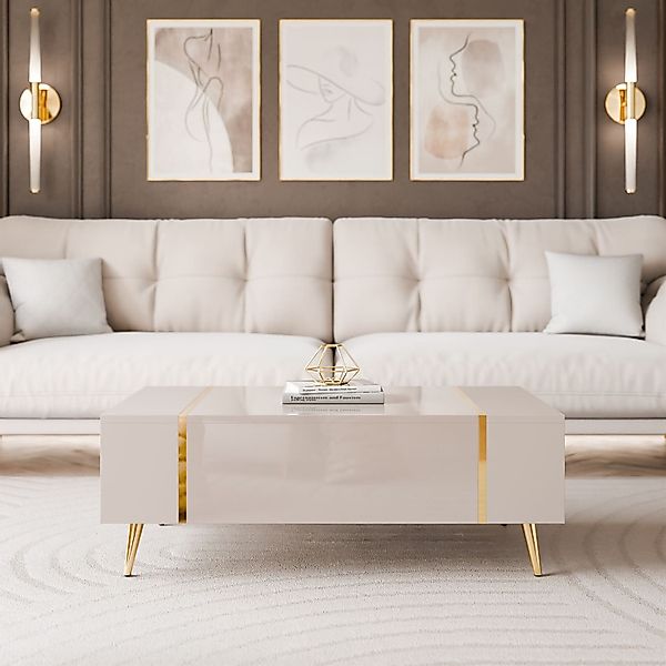 yourhouse24 Couchtisch ONYX Kaschmir Gold Beine günstig online kaufen