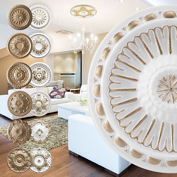 marbet design Wanddekoobjekt R-16 Gold (Stuckrosette günstig online kaufen