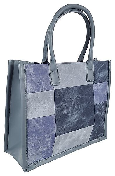 Einkaufszauber Shopper Damen Shoppertasche Totebag Jeans - Kunststofftasche günstig online kaufen