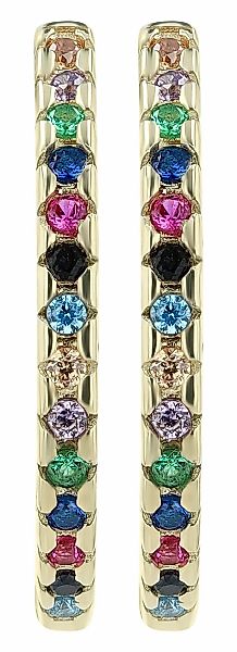 Adelia´s Paar Creolen "Damen Ohrringe – Creole aus 333 Gold mit Zirkonia" P günstig online kaufen