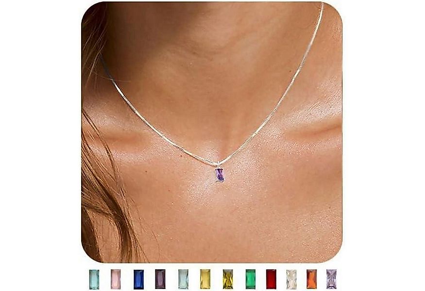 LuxusKollektion Kette und Anhänger Set Kette Damen 14K vergoldet 925 Silber günstig online kaufen