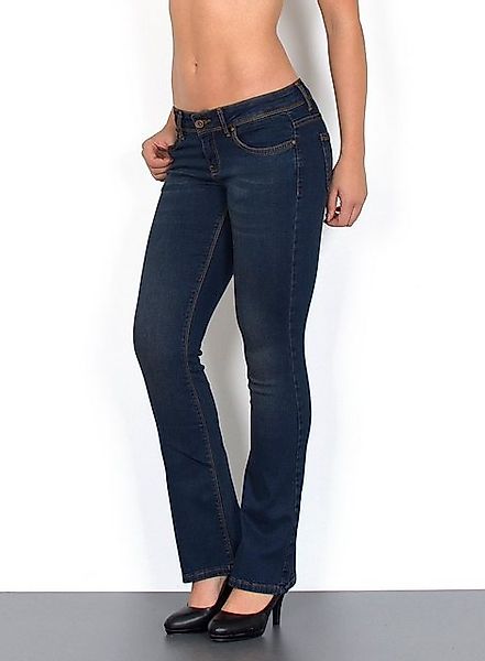 ESRA Bootcut-Jeans Damen Flared Jeans Bootcut Damen Jeanshose Schlaghose Sc günstig online kaufen