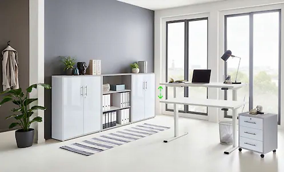 BMG Möbel Büromöbel-Set "Tabor", (Set, 5 tlg.), mit elektrisch höhenverstel günstig online kaufen