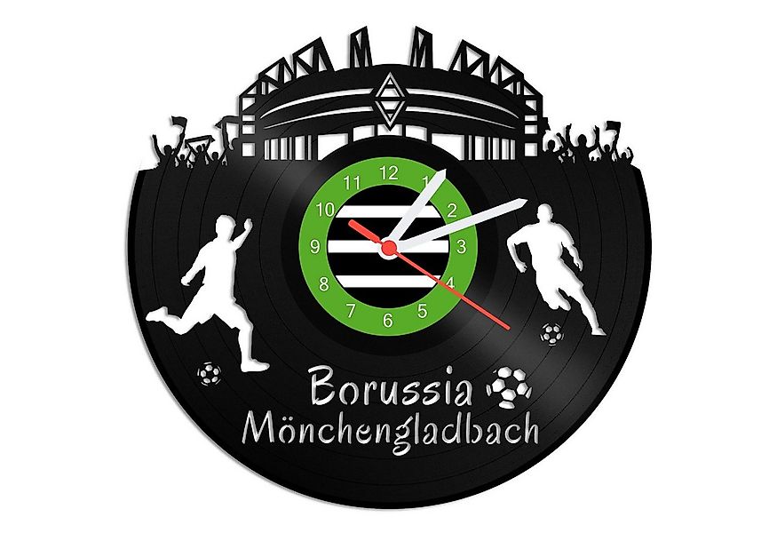 GRAVURZEILE Wanduhr Schallplattenuhr Borussia Mönchengladbach - 100% Verein günstig online kaufen