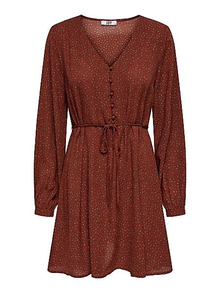 ONLY Kurzes Knopfverschluss Kleid Damen Braun günstig online kaufen