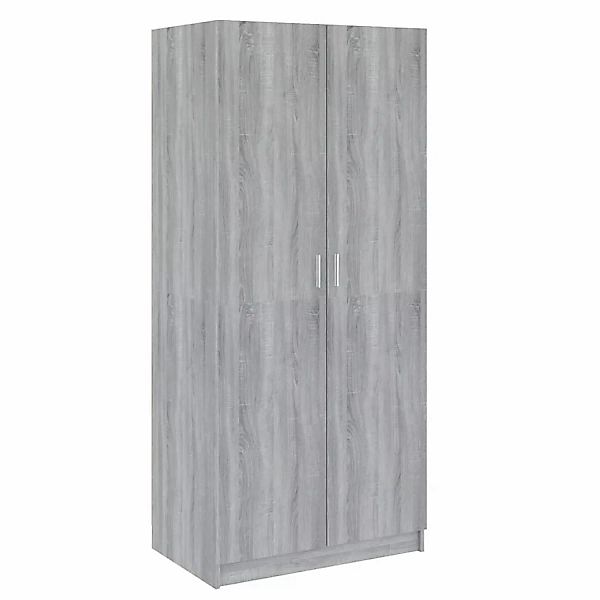vidaXL Kleiderschrank Grau Sonoma 80x52x180 cm Holzwerkstoff günstig online kaufen