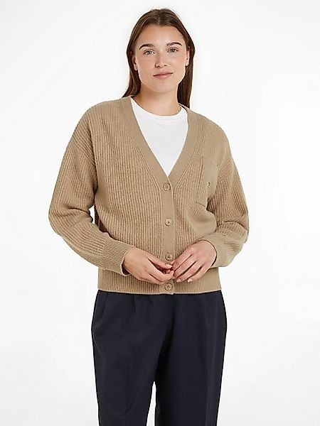 Tommy Hilfiger Strickjacke TH SCRIPT SOFT günstig online kaufen