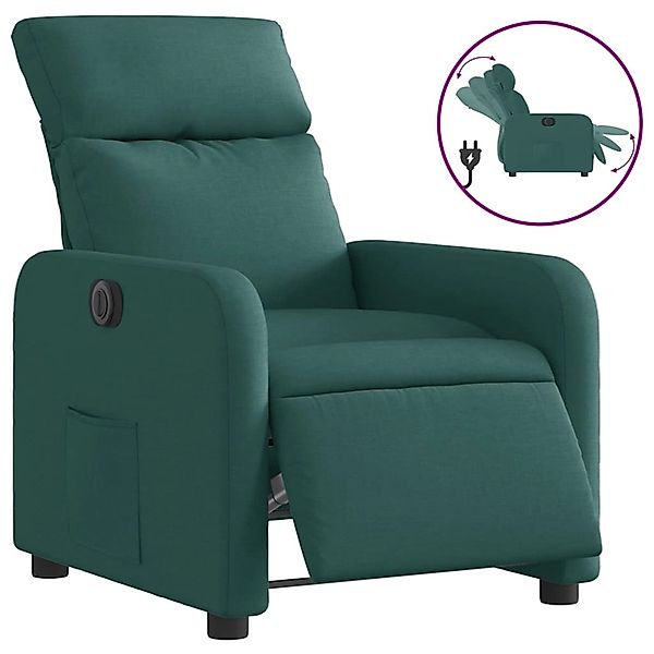 vidaXL Relaxsessel Elektrisch Dunkelgrün Stoff 3206687 günstig online kaufen