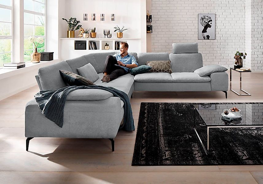 W.SCHILLIG Ecksofa "valentinoo, Designsofa, elegant und bequem, L-Form", (S günstig online kaufen