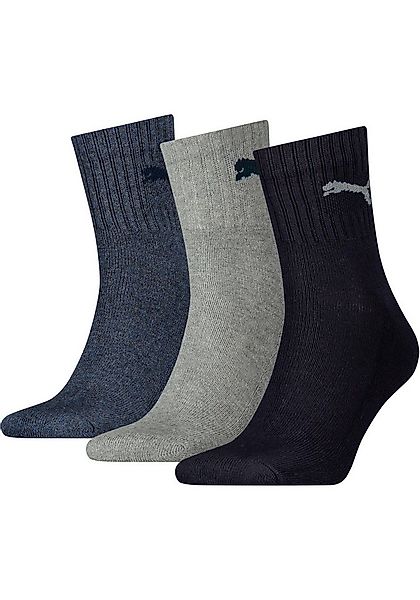 PUMA Sportsocken short crew (3-Paar) gepolsterte Frottee-Sohle, atmungsakti günstig online kaufen