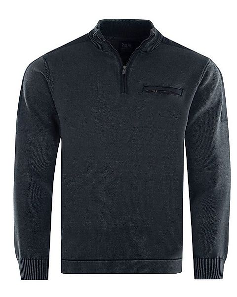 Hajo Strickpullover Washer-Pullover mit Nylonbesätzen günstig online kaufen