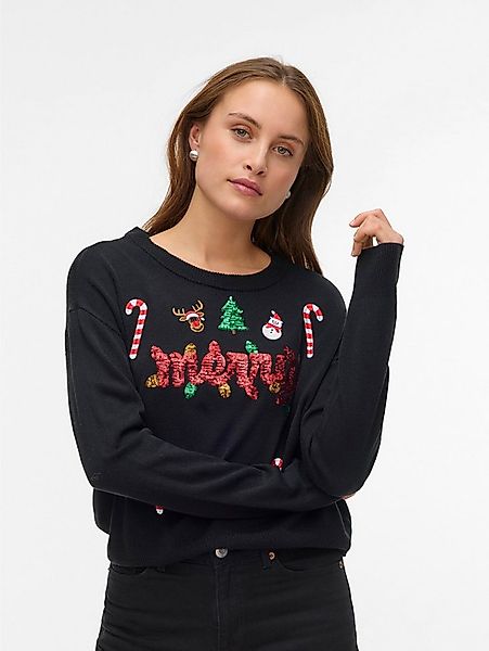 Vero Moda Weihnachtspullover VMGLITTER LS O-NECK XMAS BOX günstig online kaufen