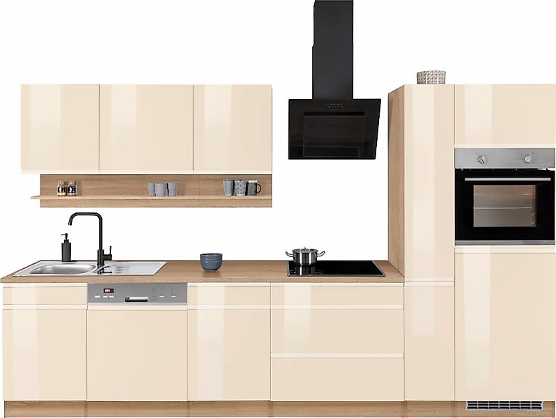 HELD MÖBEL Küchenzeile "Virginia", Breite 330 cm, wahlweise mit Induktion günstig online kaufen
