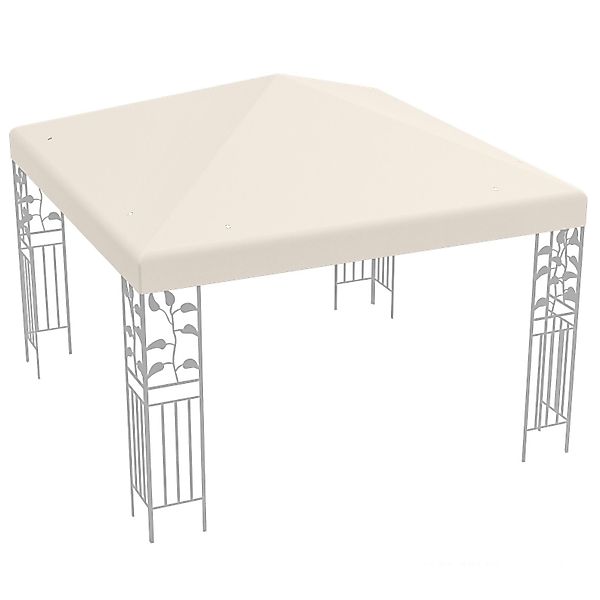 KOMFOTTEU Pavillon-Ersatzdach, 3x3m, Pavilliondach wasserabweisend (Beige) günstig online kaufen