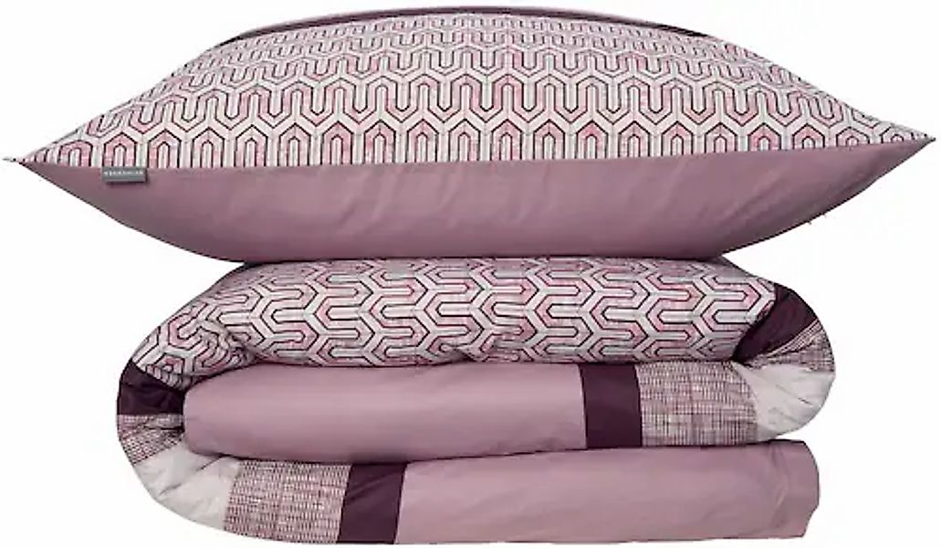 Schiesser Bettwäsche »Siena aus weicher Baumwolle mit aufwendigem Muster«, günstig online kaufen