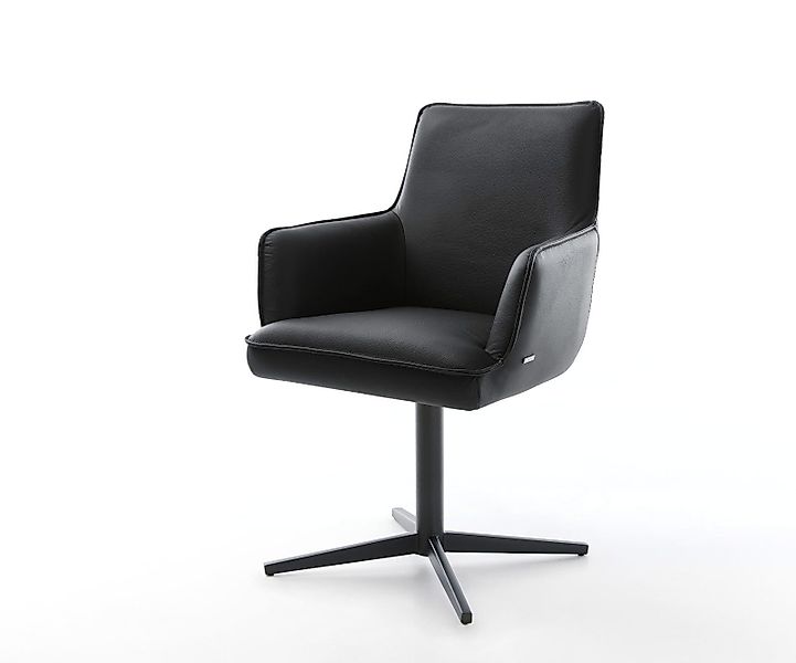 DELIFE Polsterstuhl Heira-Flex, mit Armlehnen Fußkreuz günstig online kaufen