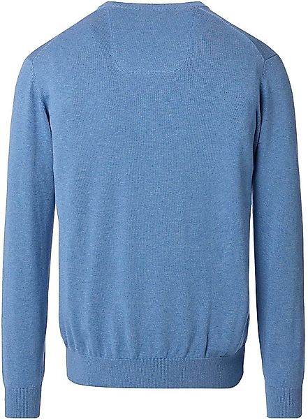 Casa Moda Pullover V-Ausschnitt Blau - Größe M günstig online kaufen