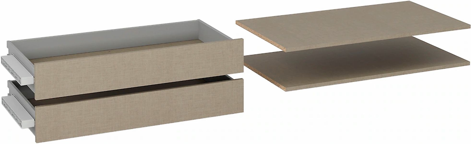 rauch Schubladeneinsatz "Koluna" 2 Schubladeneinsätze mit 2 Fachböden 88 cm günstig online kaufen