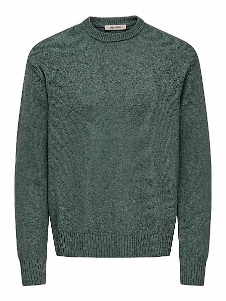 ONLY & SONS Rundhalspullover "ONSJAMES RLX CREW KNIT" Baumwollmischung, rel günstig online kaufen