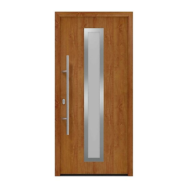EcoStar Haustür Isopro IP 700S Golden Oak 110 cm x 210 cm DIN L günstig online kaufen