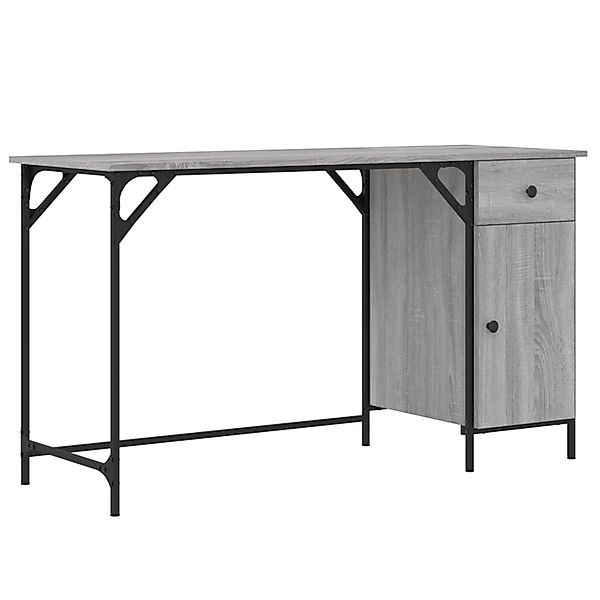 vidaXL Computertisch Grau Sonoma 131x48x75 cm Holzwerkstoff 836221 günstig online kaufen