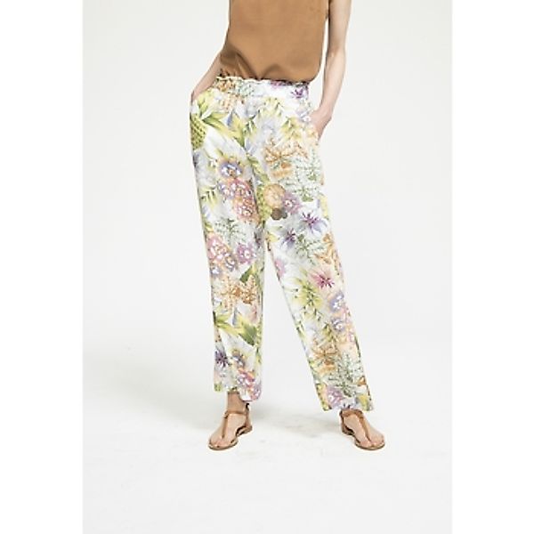 Just Like You  Hosen Hose mit weitem Bein und Schlitz und Blumenmuster günstig online kaufen