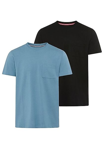 Man's World Rundhalsshirt Neue Kollektion! Regular Fit, kurzarm, mit Brustt günstig online kaufen