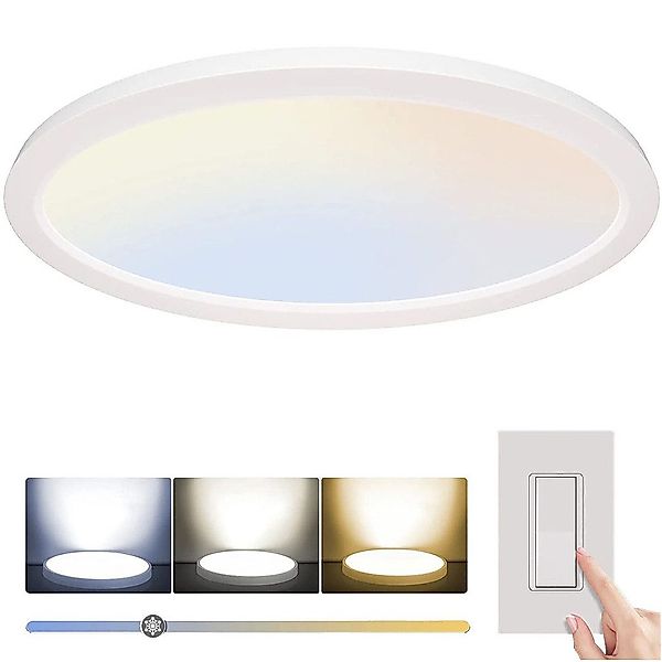 Sunicol Deckenleuchten Rund Panel Ultraflach LED günstig online kaufen
