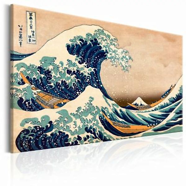 artgeist Wandbild The Great Wave off Kanagawa (Reproduction) mehrfarbig Gr. günstig online kaufen