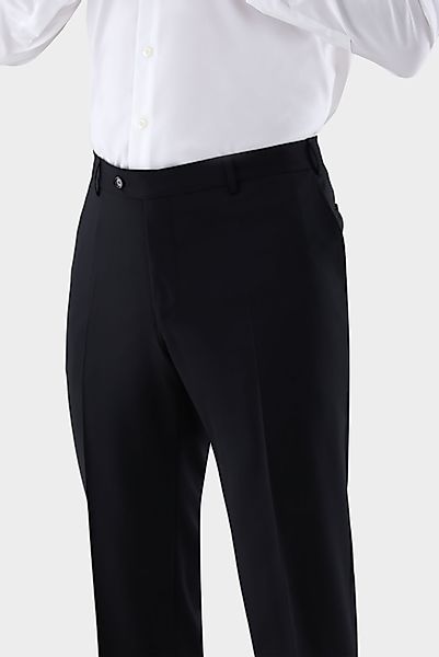 Anzughose aus Schurwolle mit Bügelfalten günstig online kaufen