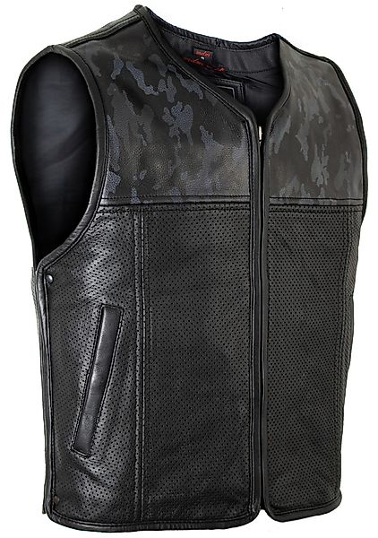 MDM Motorradweste Herren schwarz Camo Kutte günstig online kaufen