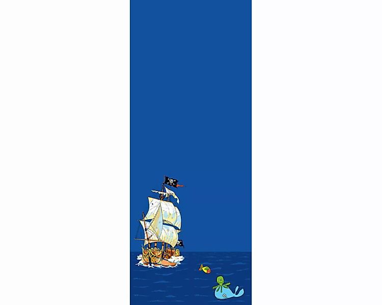 Dekopanel "Piratenschiff" 1,00x2,50 m / Glattvlies Brillant günstig online kaufen