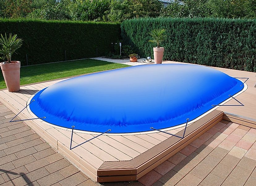 AirDeluxe Pool-Abdeckplane Ovale aufblasbare Poolplanen Schwimmbad günstig online kaufen