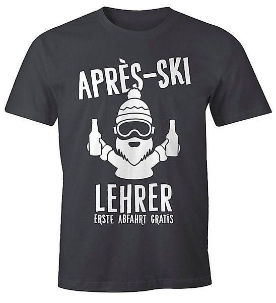 MoonWorks Print-Shirt Après Ski Herren T-Shirt Lehrer Fun-Shirt Moonworks® günstig online kaufen