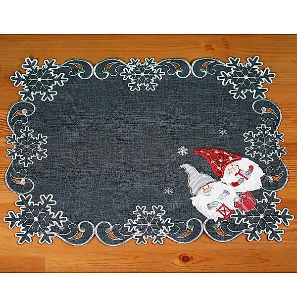 texpot Tischdecke Tischläufer Stickerei Wichtel Winter günstig online kaufen
