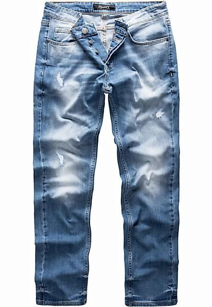 REPUBLIX Straight-Jeans JAX Herren Regular Fit Destroyed Jeans günstig online kaufen