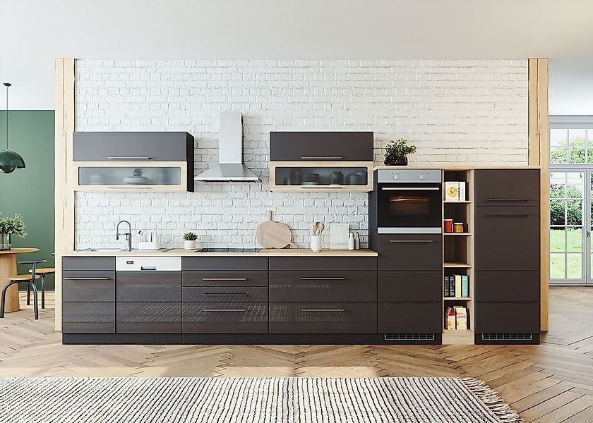 KOCHSTATION Küchenzeile "KS-Wien" Breite 440 cm, wahlweise mit E-Geräten günstig online kaufen