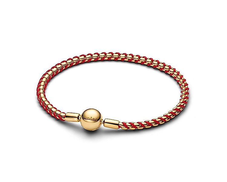 Pandora Armband Gliederarmband Rote Kordel 14 Karat Vergoldet 563816C01-18 günstig online kaufen