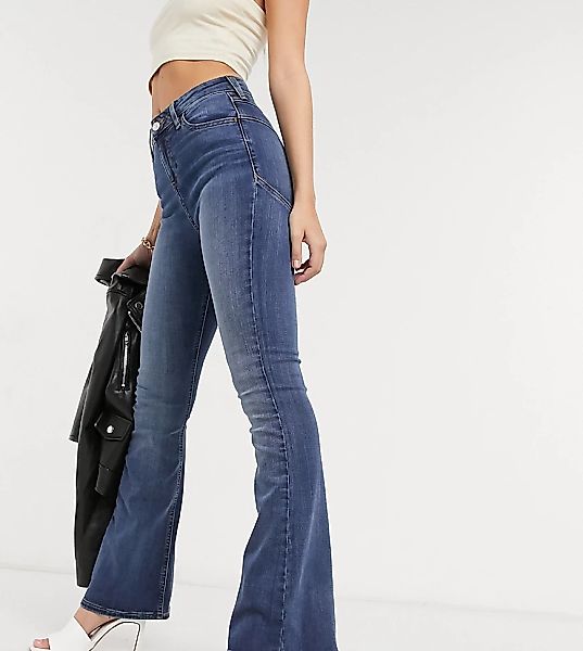ASOS DESIGN Petite – Lift and Contour – Ausgestellte Jeans mit hohem Bund i günstig online kaufen