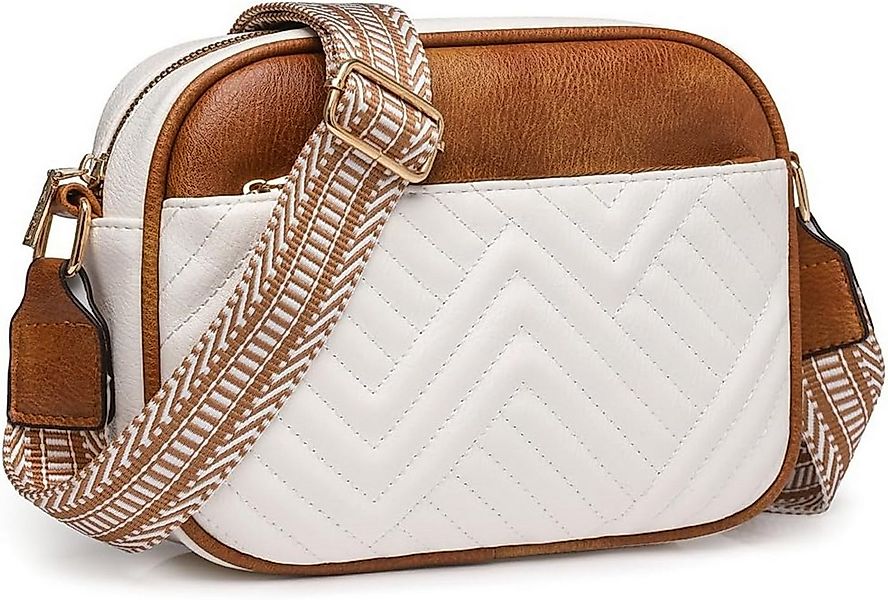 LA CUTE Umhängetasche Damen Crossbody-Tasche aus veganem Leder mit breitem günstig online kaufen
