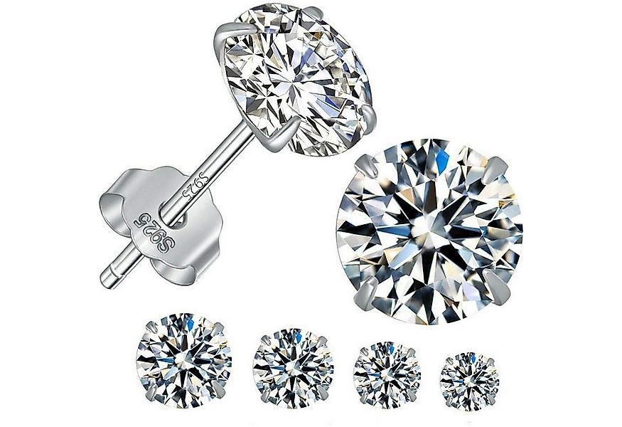LuxusKollektion Schmuckset Ohrstecker Silber 925 Sterling Set silber ohrste günstig online kaufen