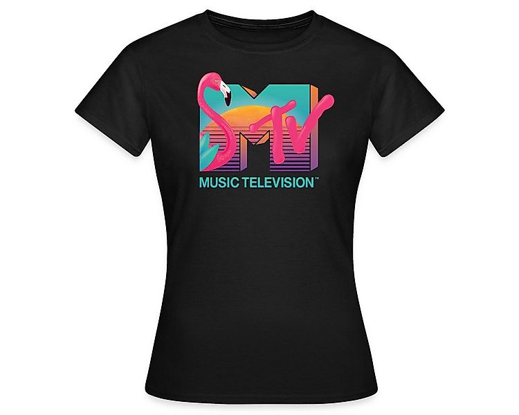 Spreadshirt T-Shirt MTV Music Television Flamingo-Logo Frauen T-Shirt (1-tl günstig online kaufen