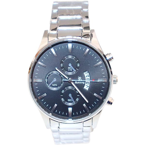 Rötting Design Quarzuhr Herrenuhr schwarzes Ziffernblatt günstig online kaufen