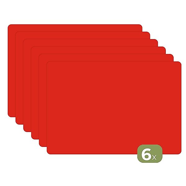 MuchoWow Platzset Rot - Farbe - günstig online kaufen